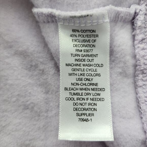 Xersion Sweatshirt Womens XXL Purple Silver Metallic Foil Star Pullover Casual - Picture 4 of 7